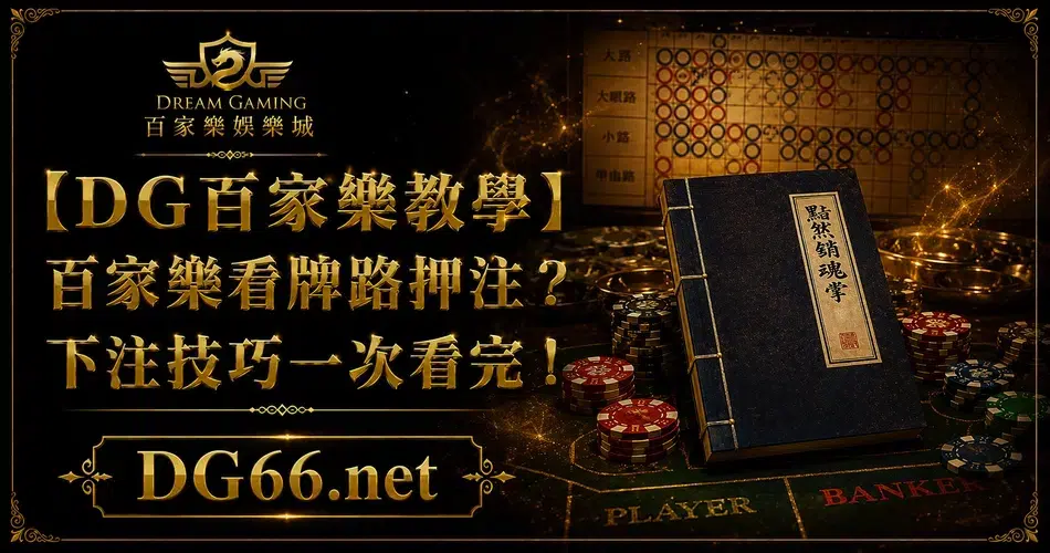 【DG百家樂教學】百家樂看牌路押注？下注技巧一次看完！